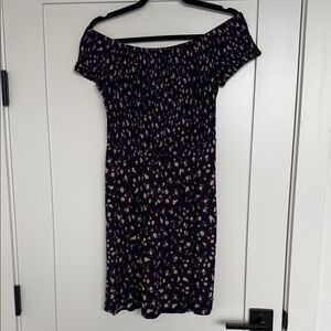 Mossimo Supply Co. Navy Floral Mini Dress